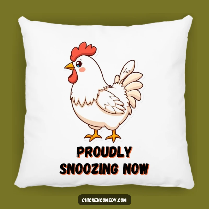Funny Proud Chicken Feather Pillow: Snuggle with Style and Comfort