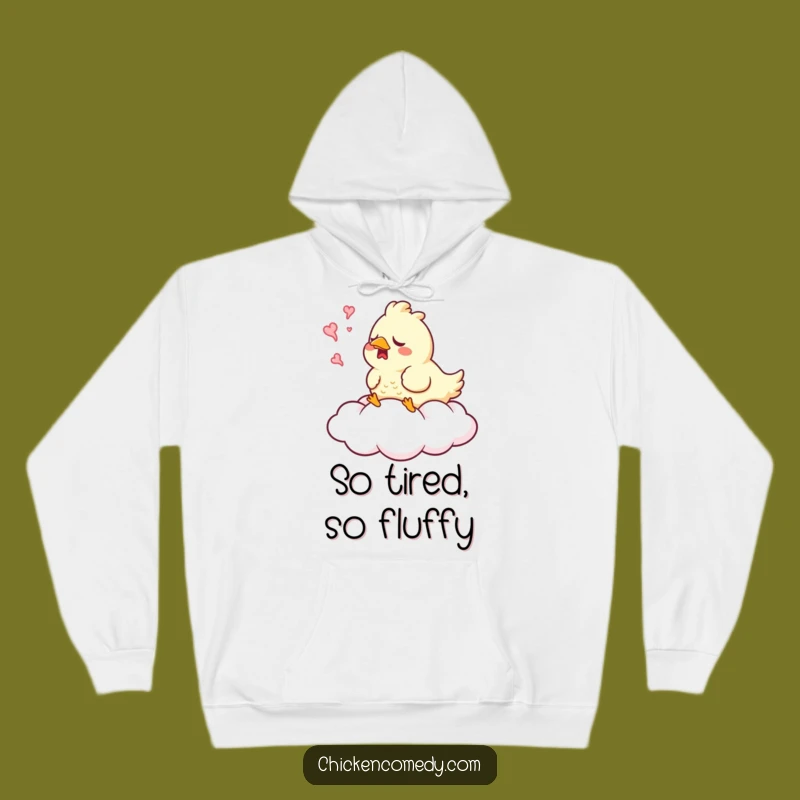 Funny Sleepy Chicken Yawn Hoodie: Cozy Up in Dreamy Comfort