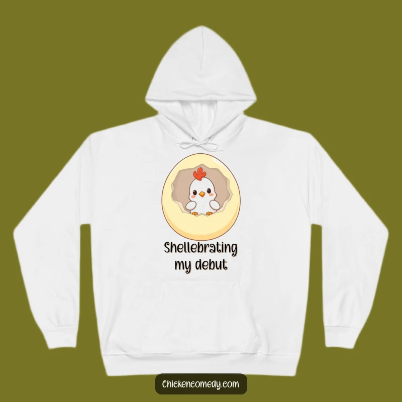 Funny Curious Chicken Hoodie: Cozy Up with this Hilarious Surprise Egg Design