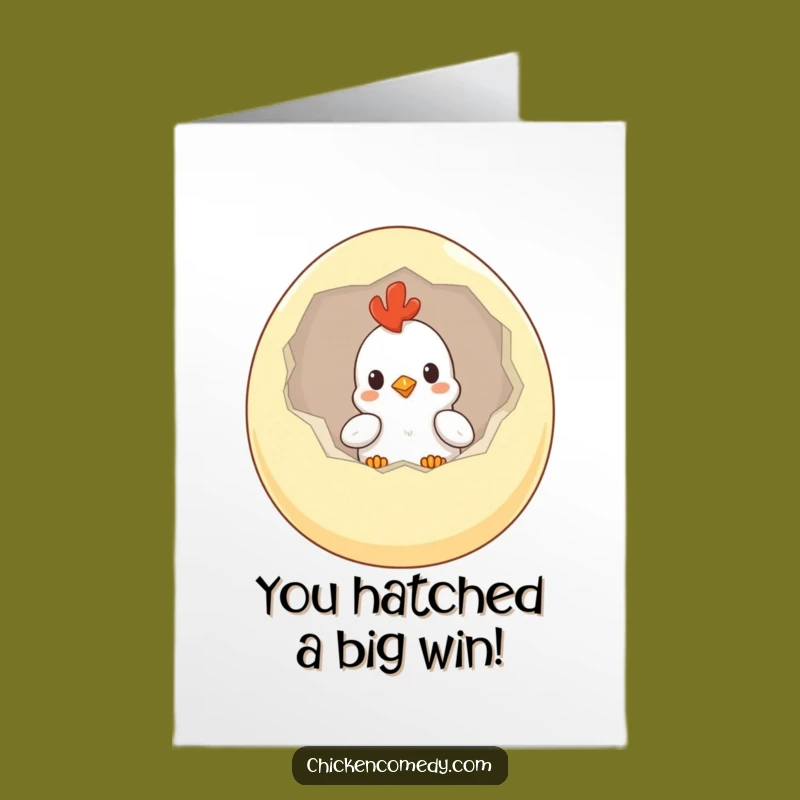 Free Printable Congrats Card: Curious Chicken Egg Reveal - Downloadable Celebration!