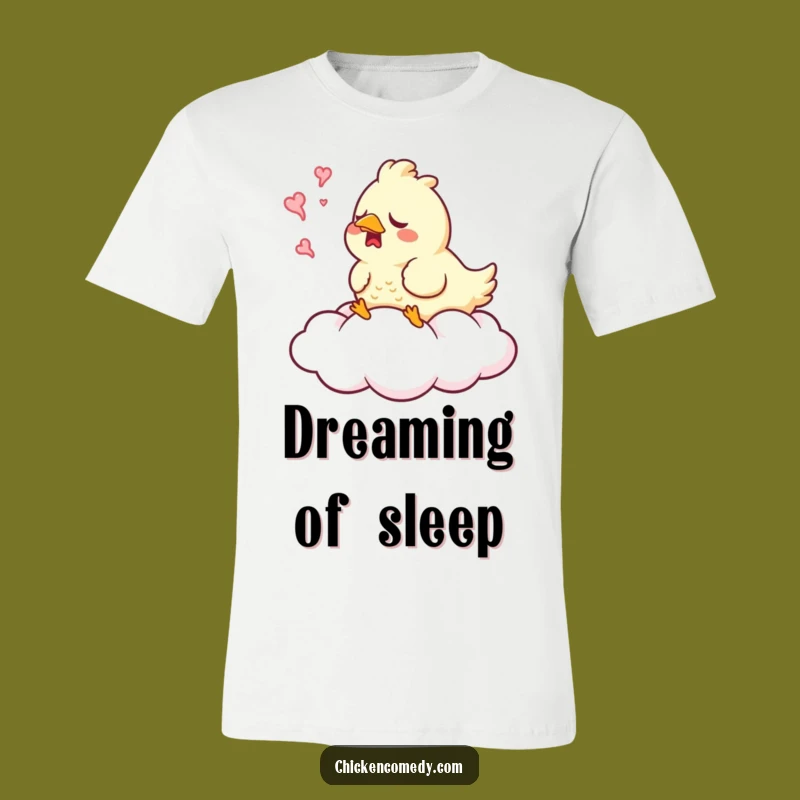 Funny Sleepy Chicken Yawn T-Shirt: Wear Your Relaxation with this Hilarious Tee